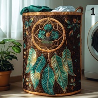 Nouveau style 2026 pour panier à linge pliable matelassé en polyester, idéal pour le rangement et la protection contre la poussière des vêtements sales, disponible en marque privée
