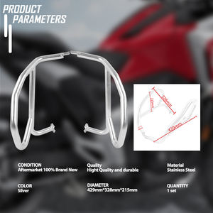 XXUN Crash Bar del motociclo protezione del motore telaio di protezione caduta paraurti per <span class=keywords><strong>Honda</strong></span> <span class=keywords><strong>NC750</strong></span> / DCT 2021 2022 2023 2024 - Product Image 5