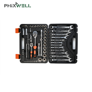 ชุดเครื่องมือช่าง XWTTT-008 PHIXWELL 60 ชิ้น ชุดซ็อกเก็ตสำหรับซ่อมแซม - Product Image 4
