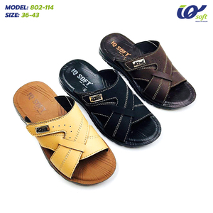 รองเท้าแตะ PU ของผู้ชายจากโรงงานประเทศไทยมี802 114เพื่อความสบายในชีวิตประจำวันคุณภาพดีเยี่ยมและสไตล์สไลด์น้ำหนักเบา - Product Image 6