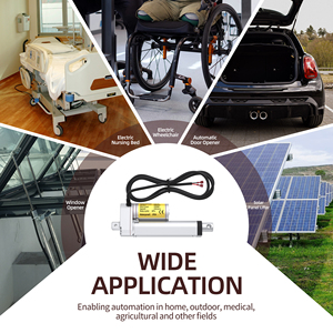 แอคชูเอเตอร์แบบเส้นตรงอุตสาหกรรมขนาดใหญ่ 1500n 12v ระยะชัก 4 นิ้ว IP54 กันน้ำ ได้รับการรับรองมาตรฐาน Rohs CE แอคชูเอเตอร์ไฟฟ้าสำหรับระบบอัตโนมัติในบ้านและรถบ้าน - Product Image 5