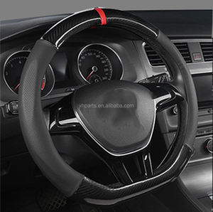 Pour BMW E38 E39 <span class=keywords><strong>E46</strong></span> X3 X5 Z3 M4 série 1/2/5/7 housse de <span class=keywords><strong>volant</strong></span> de voiture en Fiber de carbone 38cm accessoires d'intérieur Auto - Product Image 3