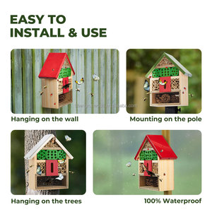 <span class=keywords><strong>Maison</strong></span> d'insectes suspendue en bambou pour abeilles, papillons et coccinelles – Hôtel d'insectes d'intérieur et d'extérieur - Product Image 2