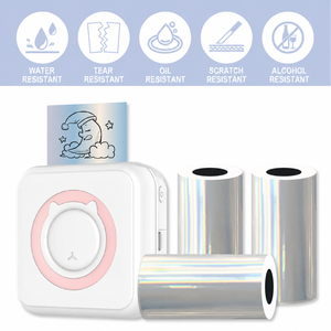 Rouleau d'étiquettes adhésives thermiques directes pour imprimantes de poche portables de 57 mm - Product Image 4