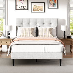 <span class=keywords><strong>Lit</strong></span> en tissu avec tête <span class=keywords><strong>de</strong></span> <span class=keywords><strong>lit</strong></span> moelleuse, mobilier <span class=keywords><strong>de</strong></span> chambre à coucher en vente chaude 2026 - Product Image 2