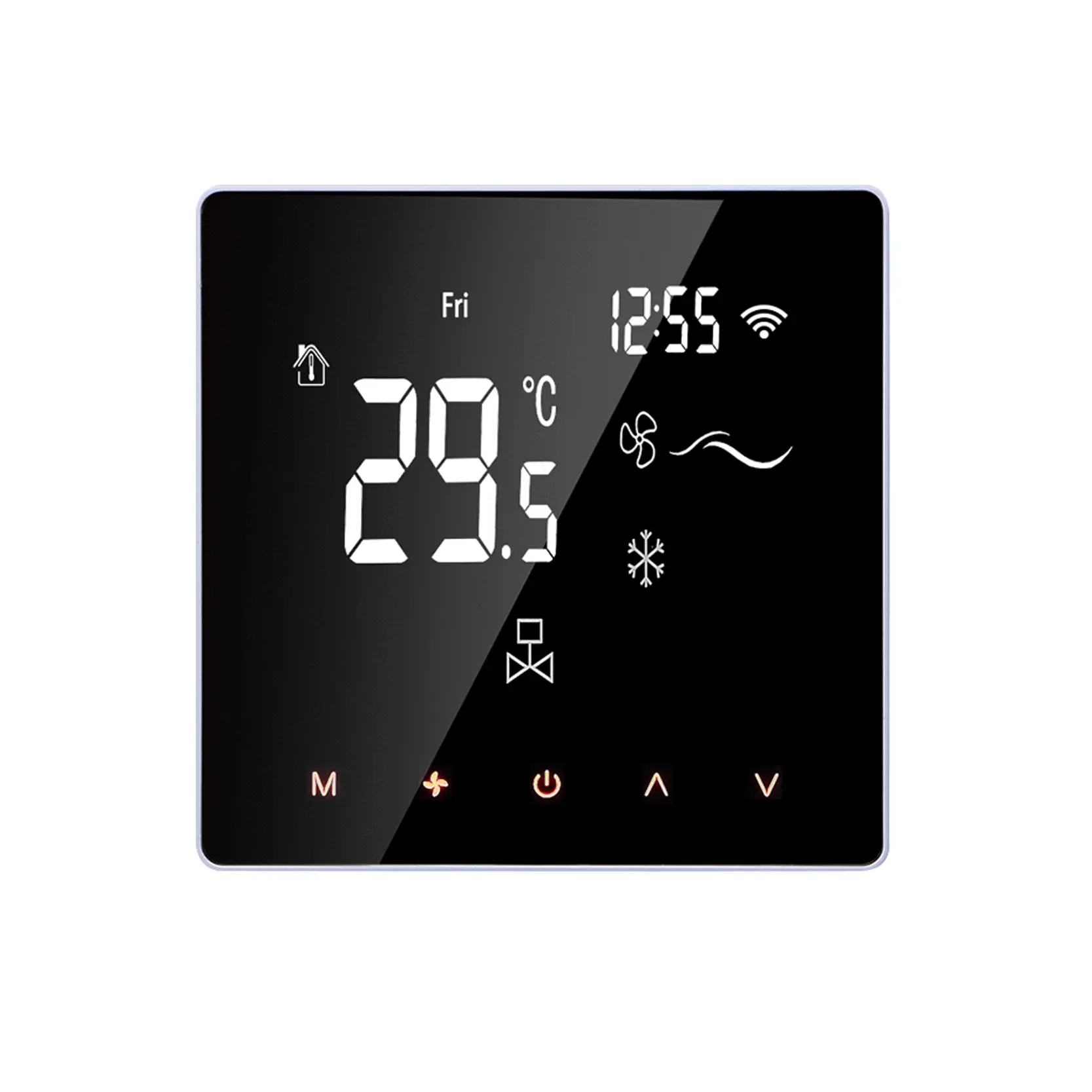 Myuet Prix d'usine ME81F Panneau à écran tactile Thermostat de climatiseur Thermostat d'ambiance avec programmable hebdomadaire
