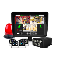 Système de sécurité pour chariot élévateur Caméra IA Enregistreur DVR Moniteur frontal Kit anti-collision Caméra pour chariot élévateur IA