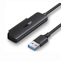 Kabel Adaptor SATA ke USB 3.0 UGREEN untuk SSD 2.5" dan HDD, Adaptor Hard Drive 5Gbps Mendukung SATA III UASP