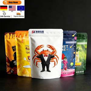 ถุงซิปล็อคแบบตั้งได้ พิมพ์ลายตามสั่ง รีไซเคิลได้ ผลิตจากวัสดุ BOPP/PET/VMPET/PE เกรดสำหรับบรรจุภัณฑ์อาหาร สำหรับเก็บอาหาร - Product Image 1