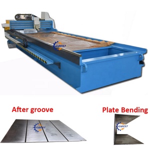 Máquina de corte de <span class=keywords><strong>ranurado</strong></span> SS V de chapa de acero inoxidable, 8 metros, para ángulo de plegado pequeño - Product Image 2