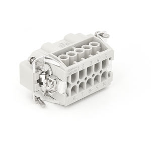 HE-010 Borne à vis 4P Connecteur de câble Matériau de contact <span class=keywords><strong>en</strong></span> cuivre pour application de puissance - Product Image 5