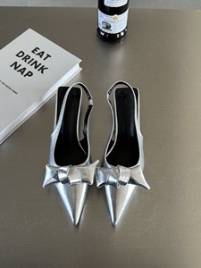 Escarpins rembourrés souples pour femmes, escarpins à talons bas en <span class=keywords><strong>cuir</strong></span> noir avec nœud ruban, escarpins élégants, escarpins d'été à bout pointu - Product Image 2
