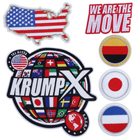 Patch brodé personnalisé drapeau mondial, appliqué thermocollant, patch à sequins carte des États-Unis et globe pour vêtements, vestes, chapeaux, sacs, décoration mode