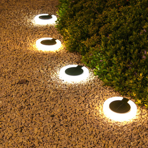 Lampe solaire murale d'extérieur, éclairage de jardin, lumière LED annulaire étanche pour la décoration de la cour, éclairage paysager de villa - Product Image 2