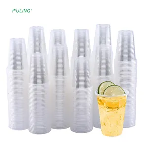 Disposable Plastic PP Cup For Hot Drinking Coffee Cup Water Cup Clear Glass 5/7/9/12oz