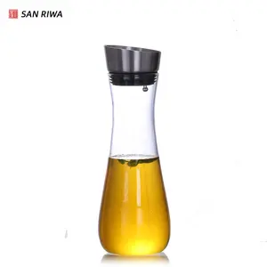 Borosilicate Glass Carafe with Lid Drip-free Glass Pitcher for Hot Cold Water Ice Tea and Juice Beverage Refrigerator bottle