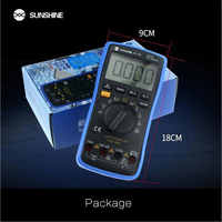 Multimètre numérique entièrement automatique SUNSHINE DT-17N avec écran LCD Instrument de réparation de test de plage d'identification automatique