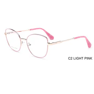 2024 Newest Manufactures Photochromic Metal Cat Eye Frame Prescription Eyeglasses Optical Frame For Women