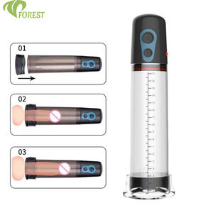 مضخة تكبير القضيب الأوتوماتيكية بشعار مخصص، قابلة لإعادة الشحن عبر USB، مقاومة للماء 100%، مصنوعة من السيليكون والبلاستيك ABS، لعبة جنسية للبالغين - Product Image 6