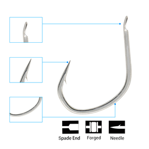 Wholesale High Carbon Steel <strong>APJ</strong> Series Hooks 2/0-7/0 River Sea Freshwater Fishing Jig Assist Hooks - Product Image 6