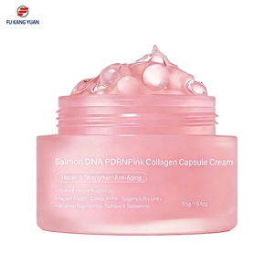 Cápsulas de ADN de Salmón PDRN FKY, Crema Hidratante, Blanqueadora, Antiarrugas, Nutritiva Profunda con Colágeno, <span class=keywords><strong>Aloe</strong></span> <span class=keywords><strong>Vera</strong></span> y Niacinamida - Product Image 1