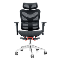 Chaise en maille ergonomique et réglable en hauteur, meuble de bureau, au Design moderne, avec repose-pieds, haute qualité