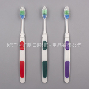Brosse à dents manuelle pour adulte à double couleur de manche, poils souples en nylon, usage domestique JSM 10025 - Product Image 1