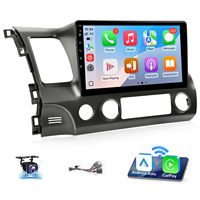 Untuk Honda Civic 2006-2011 Wireless Carplay Android Car Stereo Mendukung Wireless Android Auto dengan Kamera Mundur WiFi AHD 2+32G
