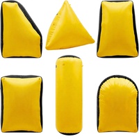 Ensemble de bunkers gonflables Soulchen 6 pièces avec pompe, en mousse souple, pour tir à l'arc, tir au laser et pistolet à eau