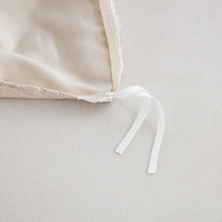 Offre Spéciale ensemble de literie antistatique de qualité supérieure Style moderne couleur unie non jetable lavable couette taie d'oreiller 200TC pour hôtels