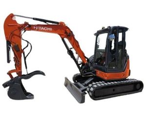 Mini-excavatrice sur chenilles Hitachi ZX50 d'occasion du Japon, 5 tonnes, excavatrice d'occasion avec bulldozer, Hitachi 50 d'occasion - Product Image 1