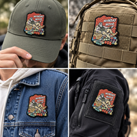 Patch PVC personnalisé écologique, imperméable, haute définition, en caoutchouc souple, avec logo en relief pour vestes et vêtements d'extérieur
