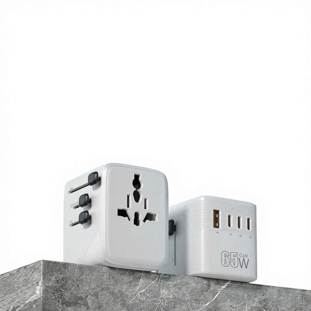 USB Stereo Multi-function Adapter Global-compatible Travel Plug Converter GaN Fast-charging Plug Model A612 65Wwholesale