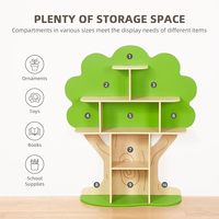 Nouveau design de meubles en bois pour enfants Bibliothèque à 5 niveaux et étagère de rangement de jouets pour les tout-petits pour la salle de classe et la salle de jeux