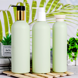 Rỗng vòi hoa sen Gel <span class=keywords><strong>Soap</strong></span> <span class=keywords><strong>dispenser</strong></span> 500ml bơm lại màu xanh lá cây nhựa dầu gội điều hòa chai Set với tre Báo Chí bơm - Product Image 4