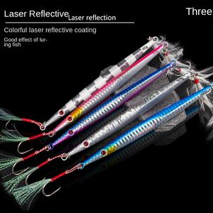 Leurre de pêche en métal <span class=keywords><strong>BEYA</strong></span>, plaque de fer pour la pêche en mer, maquereau, fumé, rouge, rapide, long, dur, 60g/80g, jigging - Product Image 4