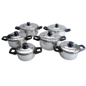 Horno holandés moderno de acero inoxidable 304 con mango de acero de gran capacidad ecológico para uso doméstico y en restaurantes - Product Image 1