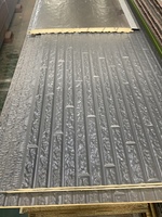 Panneaux sandwich isolants, ignifuges et insonorisés en PU écologiques pour la construction de chambres froides, revêtements muraux extérieurs en acier décoratif sculpté