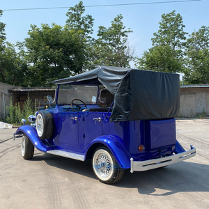 Voiture électrique rétro classique vintage pas chère, véhicule ancien de haute qualité, voiture vintage bleue à vendre - Product Image 5