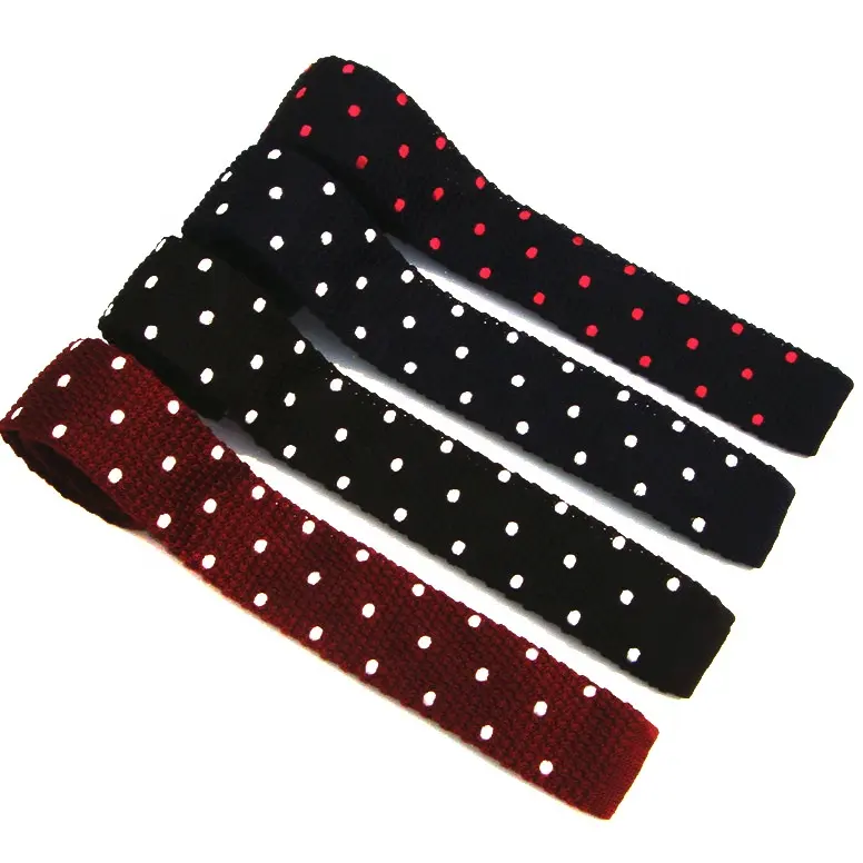 Shengzhou Supplier bulk wholesale customized Dot Necktie custom knitted ties