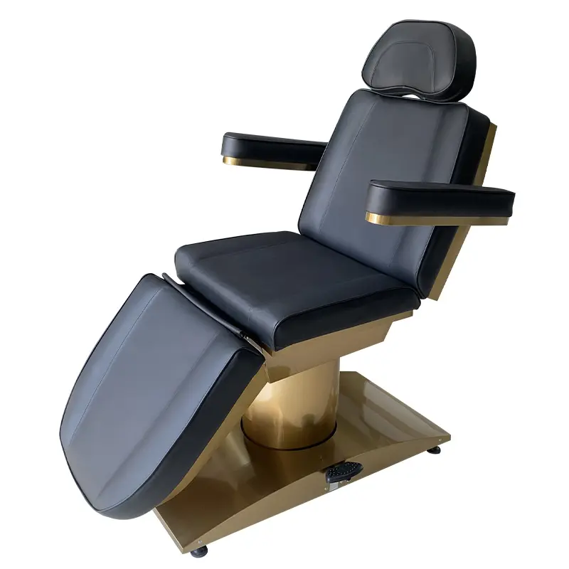 Chaise de Podologie Électrique à 3 Moteurs, Mobilier de Spa Multifonctionnel, Lit de Beauté Complet pour Tatouage du Corps