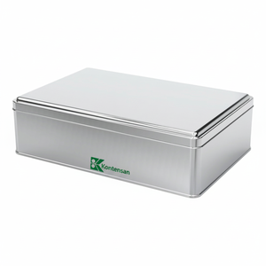 Lata Rectangular 3 LT Cookie Baklava Box 256X168mm x H71 Mm 3 LT Tapa Deslizante - Product Image 2