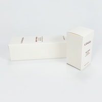 Boîte en carton rigide de luxe personnalisée en matériaux recyclés pour l'emballage de produits cosmétiques et de soins de la peau, revêtement UV, boîte blanche de haute qualité