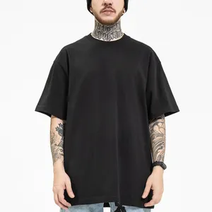 Camiseta personalizada grande/alta/de alta qualidade unissex, 100% algodão, logotipo personalizado, impressão de marca privada, etiqueta pré-ajustável, tamanho grande