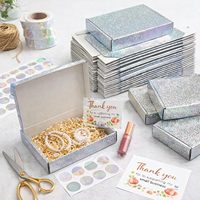 Großhandel Glänzend Laminierte Schmuckzubehör-Papierbox Versandbox für Seife, Halsketten, Ohrringe, Armbänder und Geschenke