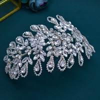 Appliques en strass cristal argenté et doré, motifs floraux pour la décoration de robes