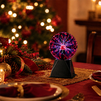 Boule de plasma sphérique créative et lumineuse, lampe à plasma statique réactive pour l'enseignement scientifique, les activités d'expérimentation pour enfants et la décoration
