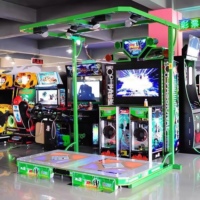 Simulateur de danse à 2 joueurs à pièces, jeu de danse et de sport avec écran, jeux vidéo, accepteur de billets et machine de paiement par pièces