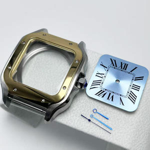 Caja Cuadrada Pulida Resistente al Agua <span class=keywords><strong>de</strong></span> 38 mm y 27 mm, Accesorios para Relojes con Esfera, Equipados con Movimiento NH35/34/36, Compatibles con ODM/OEM - Product Image 2