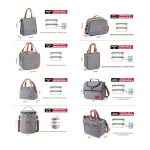 Sac à déjeuner isotherme personnalisé pour pique-nique en plein air, livraison de repas avec logo sur mesure - Product Image 4